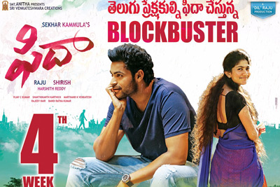 Fidaa Running 4th Week Successfully
